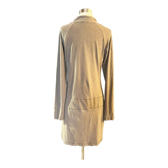 LOLE Jersey Dress Activewear Tan Hoodie Long Sleeves Medium EUC - Picture 6 of 7